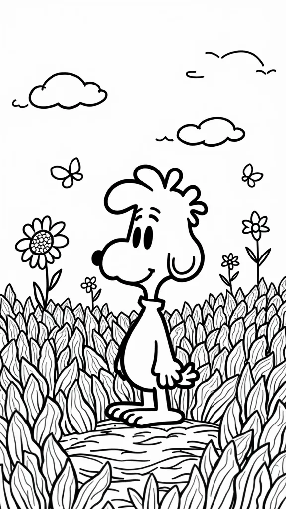 peanuts woodstock coloring pages